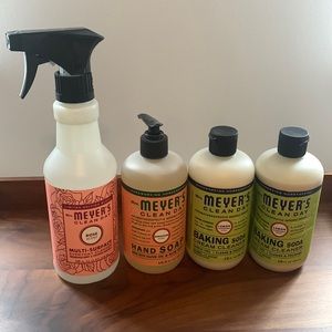 BUNDLE Mrs. Meyer's Household Cleaning Products (Lot of 4)